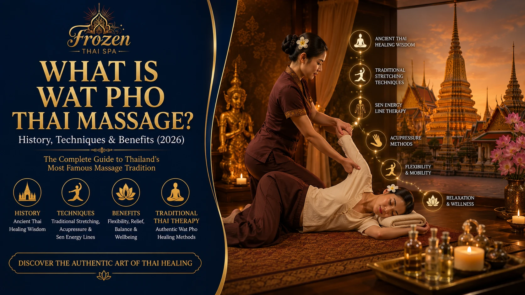 Wat Pho Thai Massage - History, Techniques & 7 Science-Backed Benefits What is Wat Pho Thai Massage History, Techniques & Benefits
