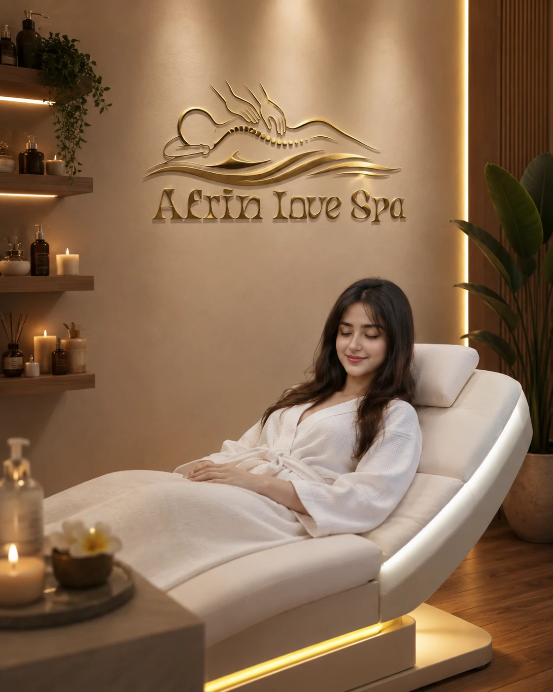 Afrin Love Spa romantic couples massage room - best couples spa in Gulshan