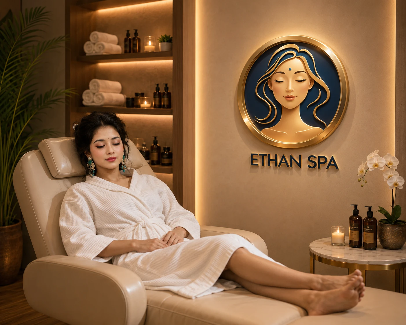 Ethan Spa premium massage room - best luxury spa in Dhaka
