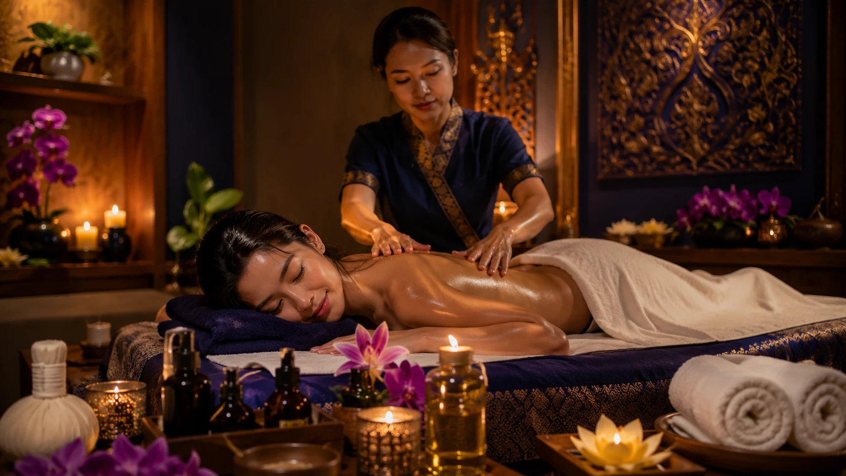 Frozen thai spa - body to body massage