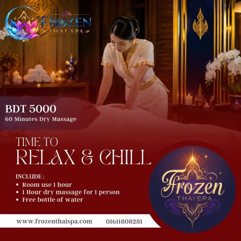 Spa In Dhaka - Dry Massage at Frozen Thai Spa