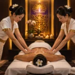 Frozen thai spa - four hand massage