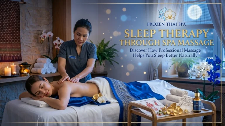 Sleep Therapy – How Spa Massages Improve Restful Sleep | Frozen Thai Spa